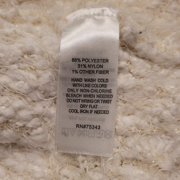 ruby moon Ombre Super Soft Open Cardigan Cream to Gray Metallic Gold Threads - Picture 6 of 10